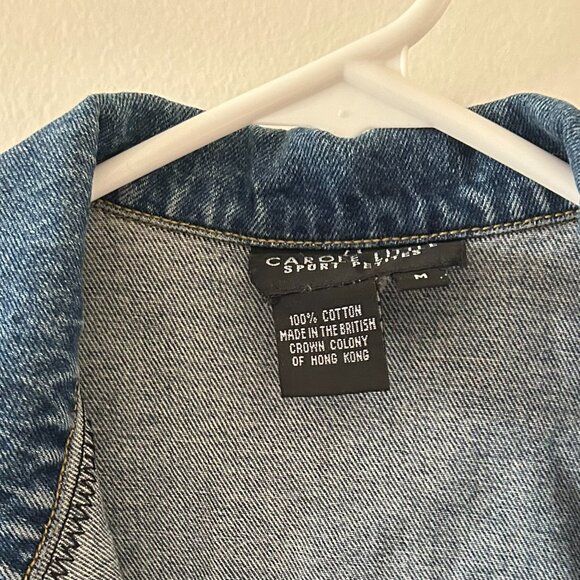 Carol Little Vintage Patchwork Denim Jacket Size M - Picture 4 of 4